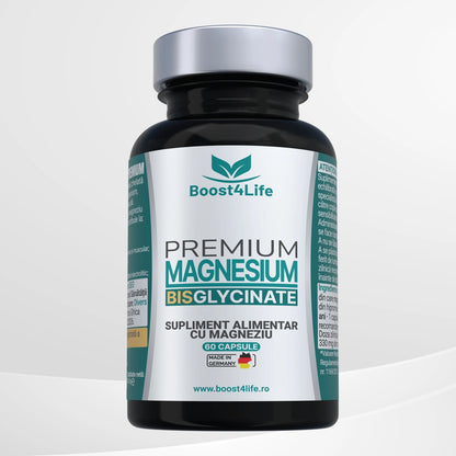 Magneziu Bisglicinat Premium, 60 capsule vegane